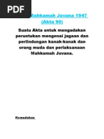 akta mahkamah juvana